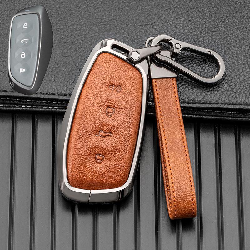Full Metal Remote Cover for 2022 Great Wall Haval Car - Compatible with Harvard Series Key