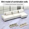 Miniature Sofa 1/20 1/25 Scale Realistic Tiny Couch Model Doll Mansion Furniture for Collectors Miniature Living Room Decor