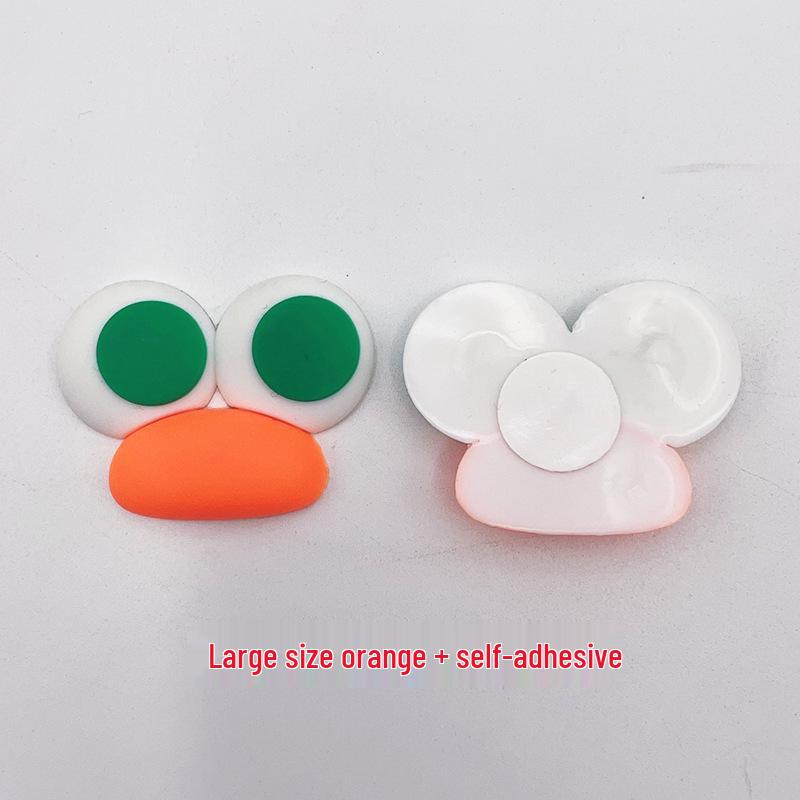 Cartoon Sausage Mouth & Big Eyes Duckbill Rubber Patch - Cute DIY Drain Basket Ornaments