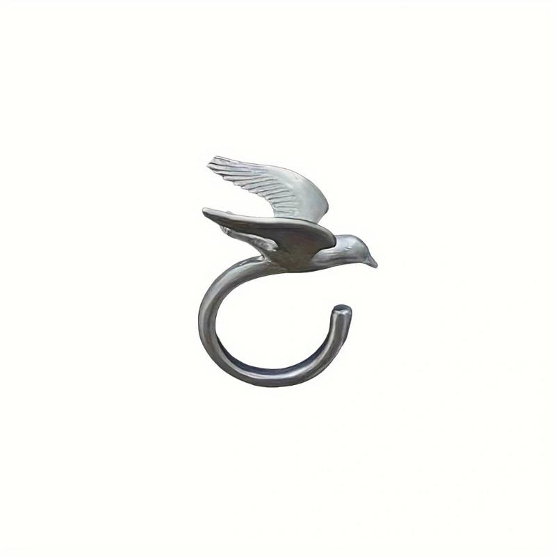 

Customizable Sizing Flying Bird Jewelry Adjustable Opening Alloy Ring Lightweight Comfortable Accessory Unique Gift 1