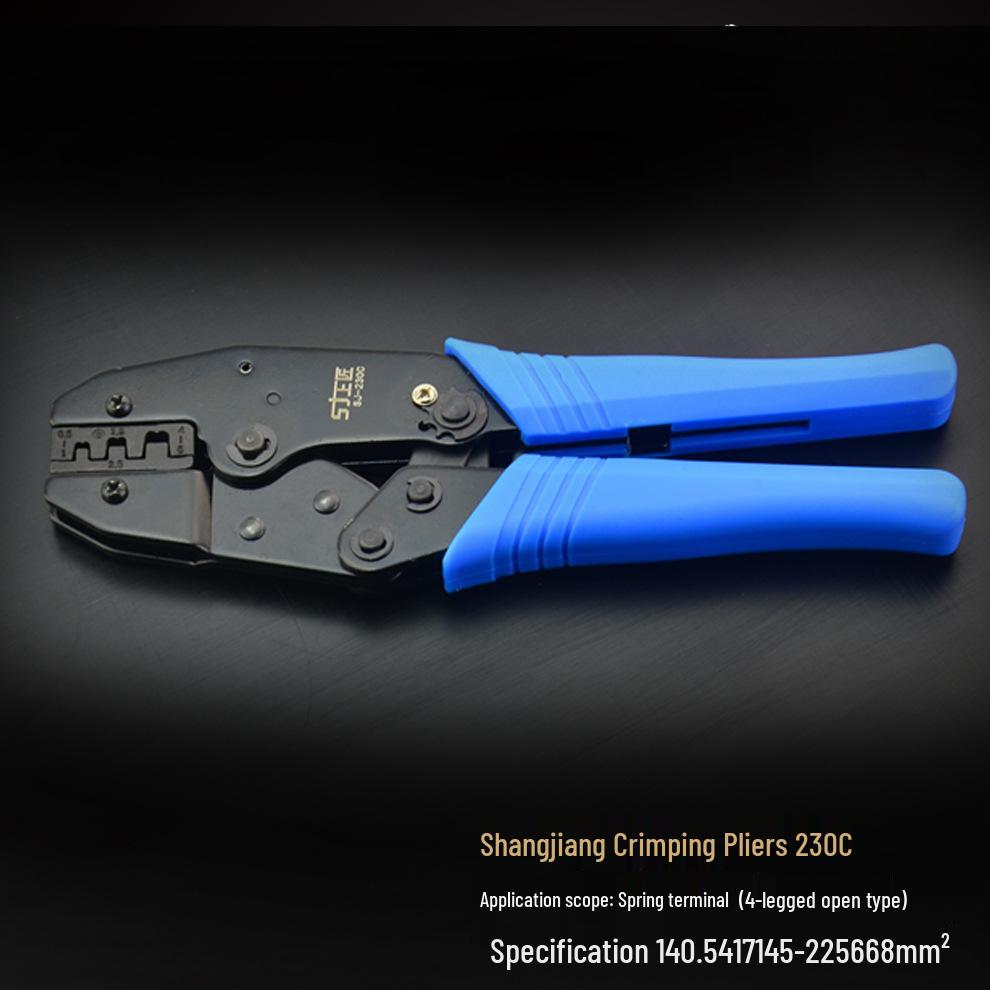 Shangjiang Ratchet Crimping Pliers for Insulated Terminal and Wire Connector Shangjiang 336-9 Crimping Pliers