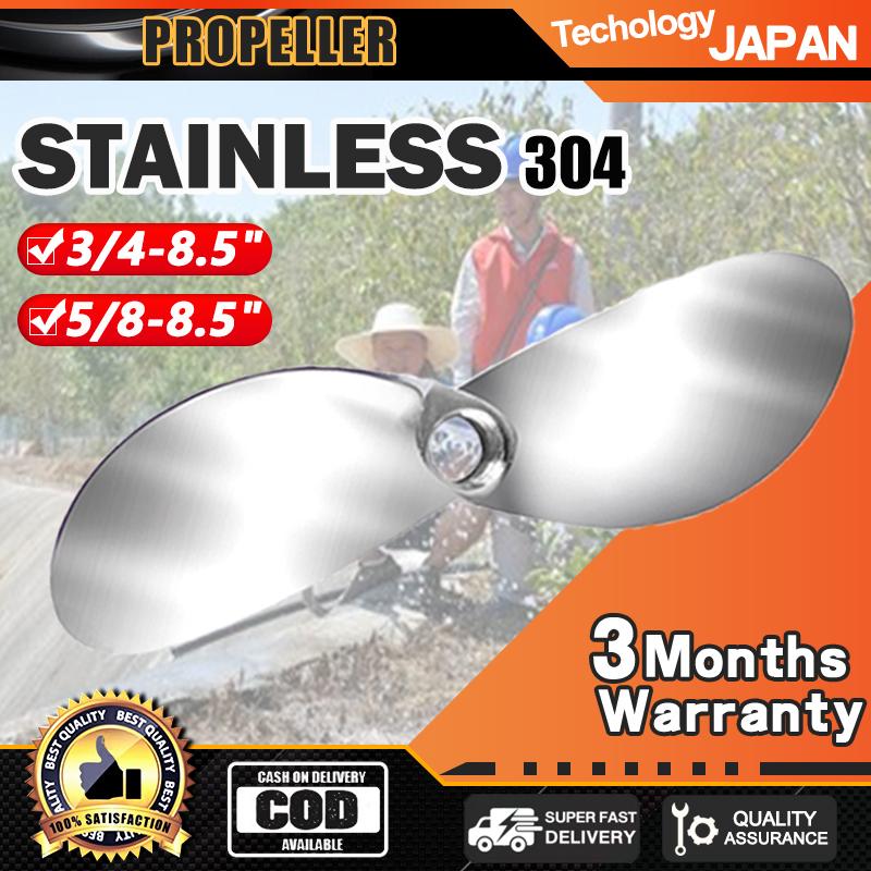 2blade Stainless 304 Boat Racing Propeller of various sizes 3/4-8.5   5/8-8.5 5/8-8.5