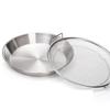 Polished Stainless Steel Oil Filter Tray, Reusable Round Mesh Basket for Frying/Grilling,All-Season Kitchen Strainer with Handle