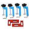 Corner Clamp Set 2 Positioning Squares 4 Clamps Aluminum Alloy 90 Degree Right Angle Clamp for Woodworking Furniture