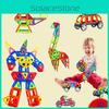 Multicolor Magnetic Building Blocks With Good Abrasion Resistance For Creative Kids