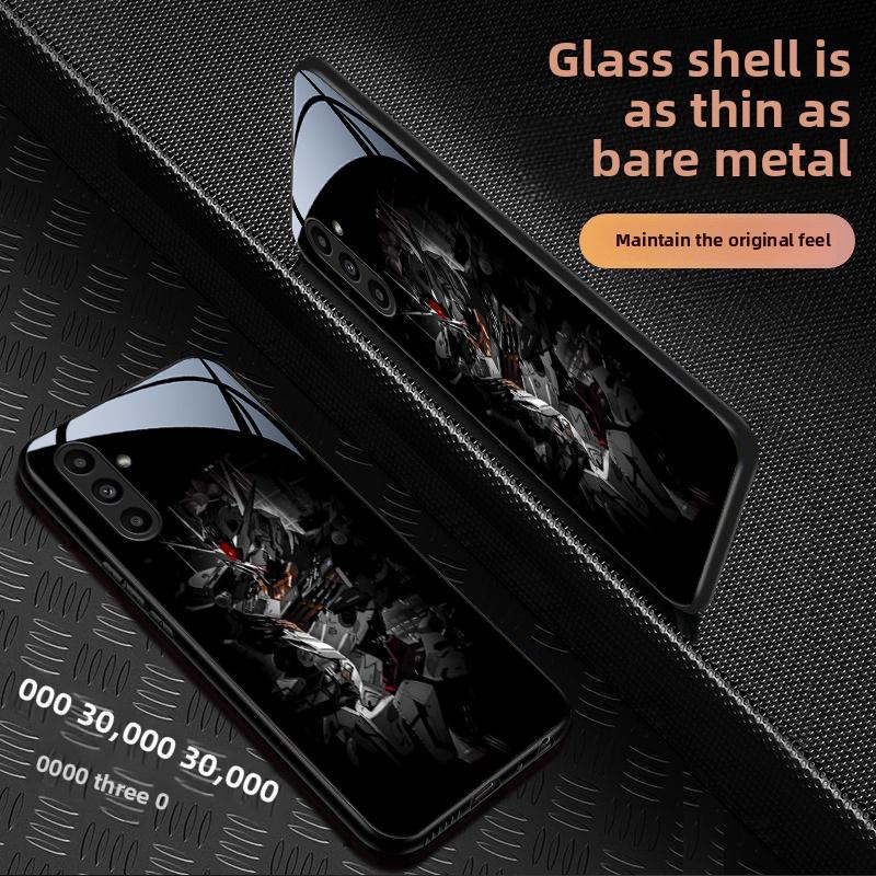 Strukturierte Glas Handyhülle geeignet für Samsung Galaxy S20 S21 S22 S23 S24 S25 FE Ultra Plus A56 A36 und andere Modelle.