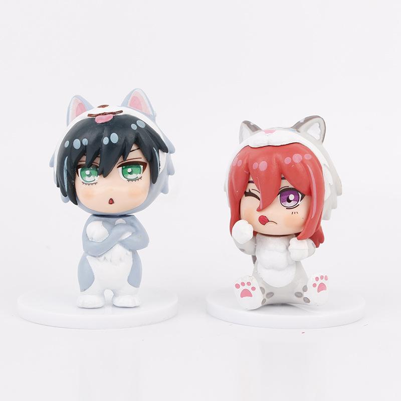 8pcs/set BLUE LOCK Kawaii Cute Figure Toys 5-8cm