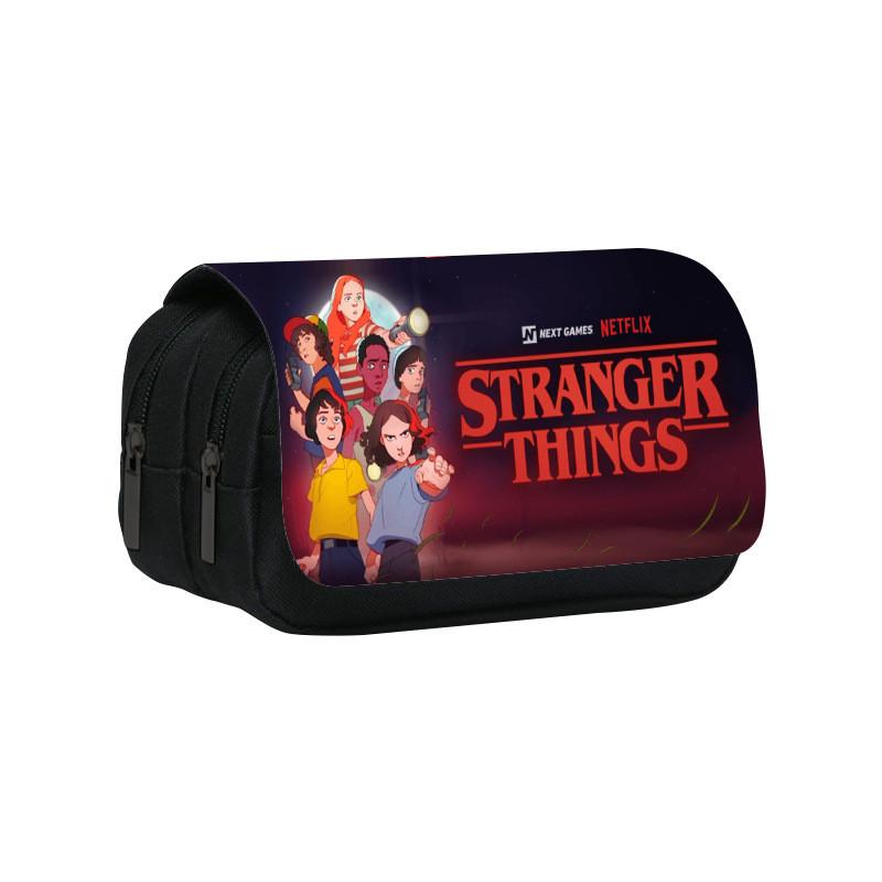 Dvouvrstvý penál Stranger Things s velkou kapacitou pro studenty a do kanceláře