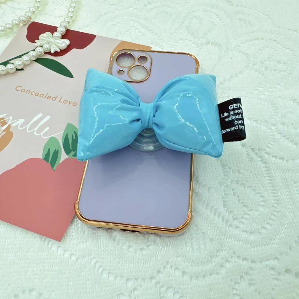 Korea Cute 3D Down Jacket Bowknot Bracket Phone Grip Tok Griptok Lovely Holder Ring For iPhone Samsung Accessories Phone Holder