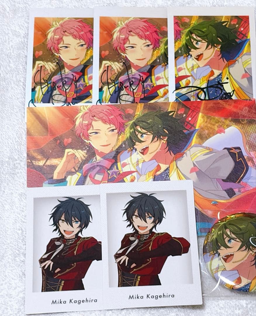 

[USED] Ensemble Stars 10th Anniversary Exhibition Bonus Item: Pashats Can Badge - Shu Itsuki & Mika Kagehira