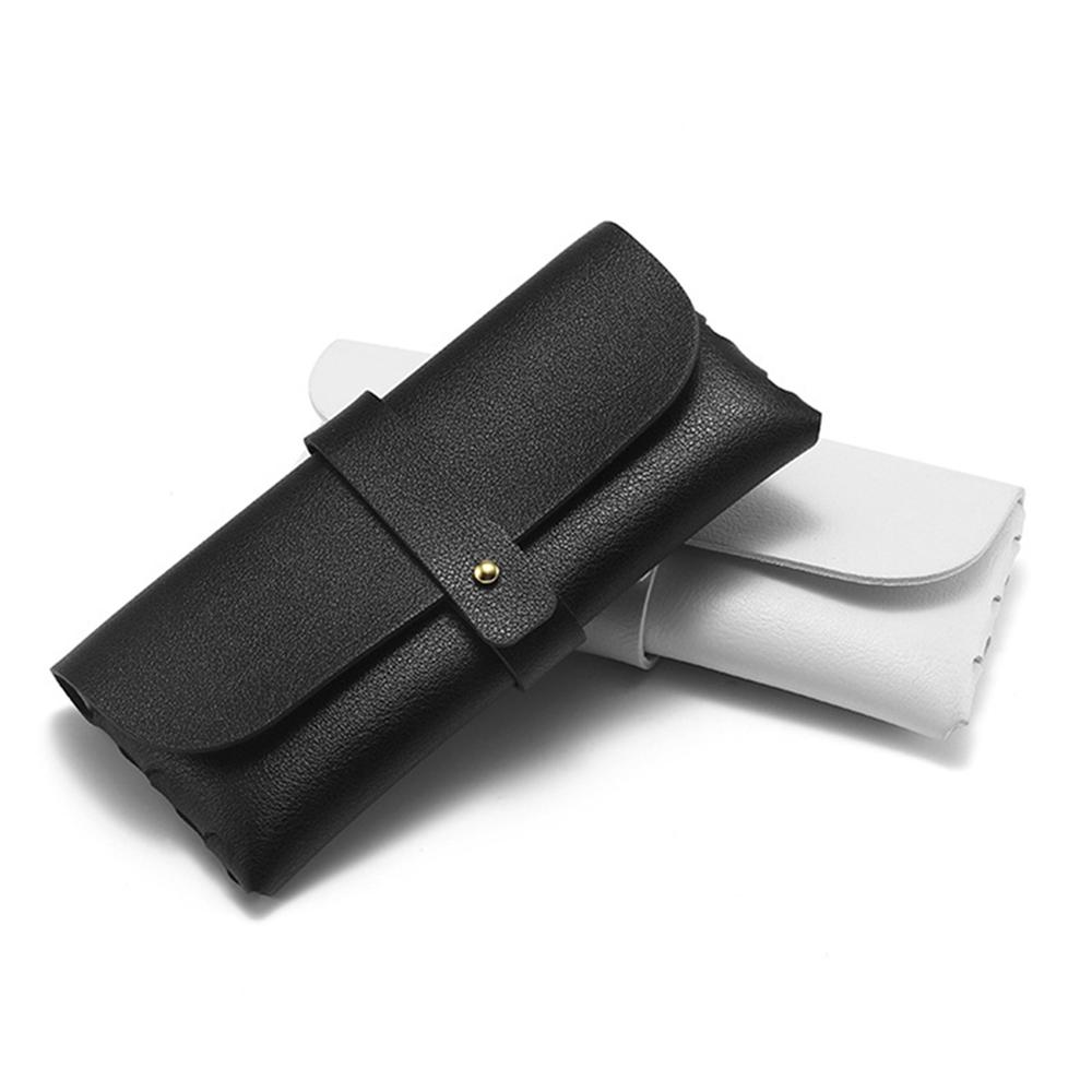 1pc Glasses Case Women Leather Soft Glasses Bag Fashion Portable Sunglasses Box Bag Accessories Eyeglasses Case Sunglasses Box