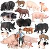 Realistic Pig & Porcupine Animal Model Toy