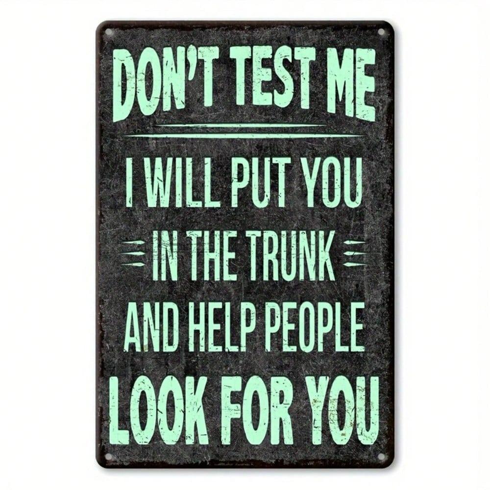 Vintage Metal Sign Wall Art Retro Home Decor Rustic Plaque