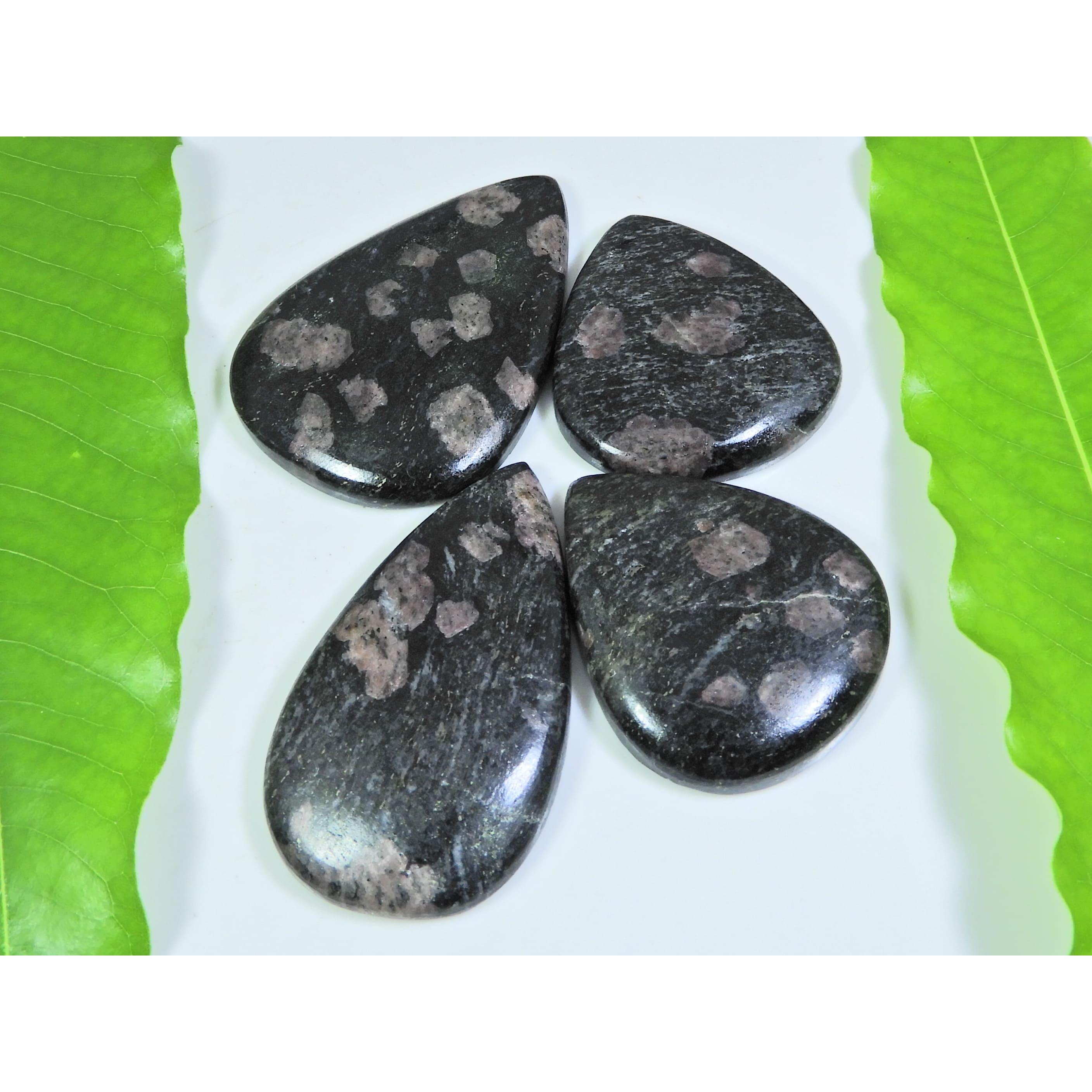 

360Cts. Natural Ruby Fall Pear Cabochon Loose Gemstone 04 Pcs Lot A-395