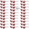 30 Pairs of Heart-shaped Party Glasses with Fun and Comfortable Design Essential for Cosplay Enthusiasts