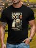 Fun Daddy 'Daddy 2026 Loading' Men's Black Round-neck Short-Sleeve T-Shirt with