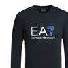 Emporio Armani EA7 SS22 Letter Logo Printed Pullover Crew Neck Long Sleeve Sweatshirt Men Sweatshirt Black 6YPTC1-PJH7Z-1200