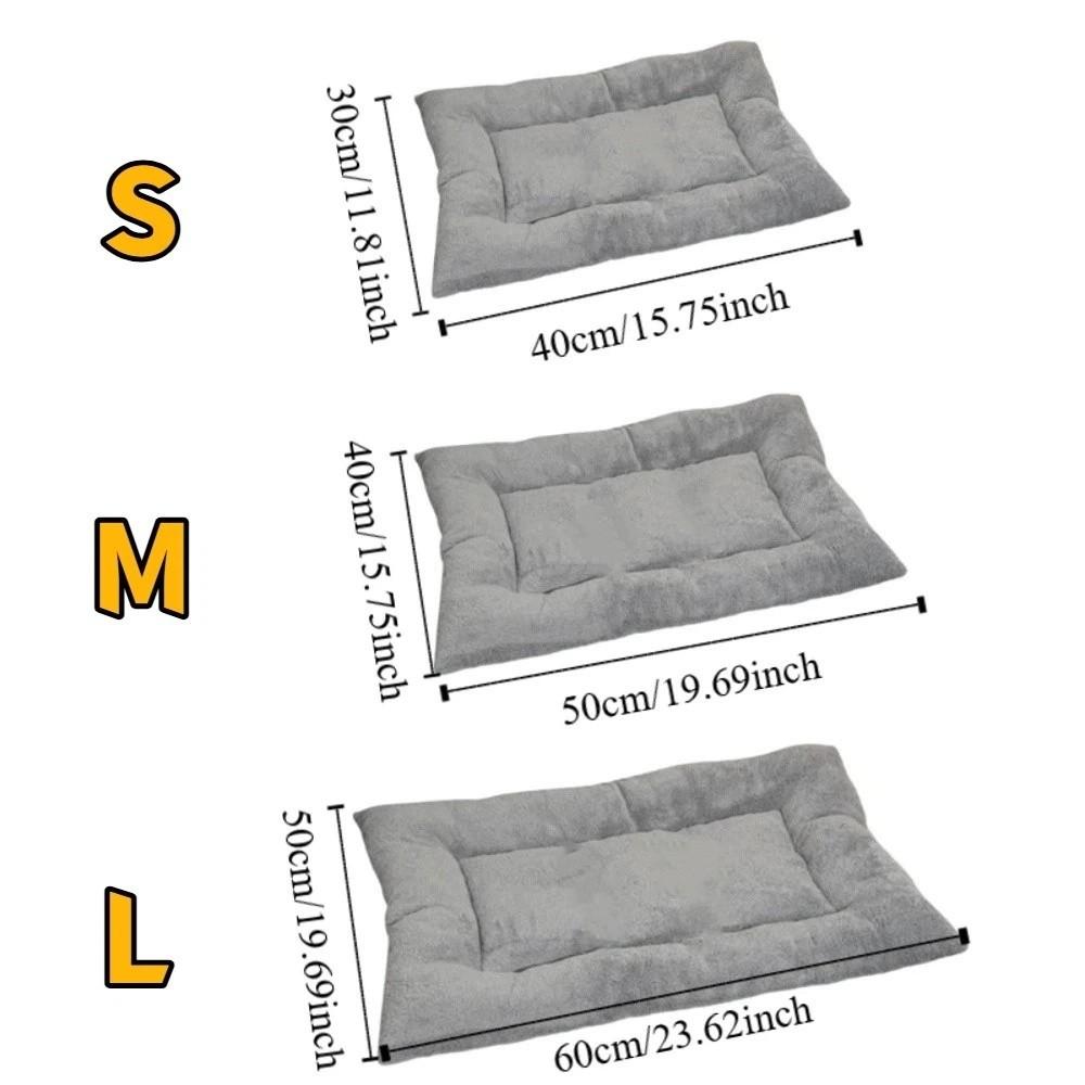 Non-slip Pet Plush Pad Surrounding Style Thickened Pet Mat Dog Sofa Bed Dog Crate Mat  Winter