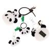 Cartoon Bamboo Tube Panda Keychain Cute Panda Keychain Kawaii Animal Pendant  Hanging Accessory