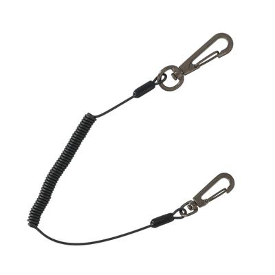 Takagi Safety Cord Tool Drop Loss Safety Spiral Coiled Snap 0.5kg - Prevention, Prevention, Measure, Strap, Cord, Cord, Wire, Extendable, Hook, Black,
