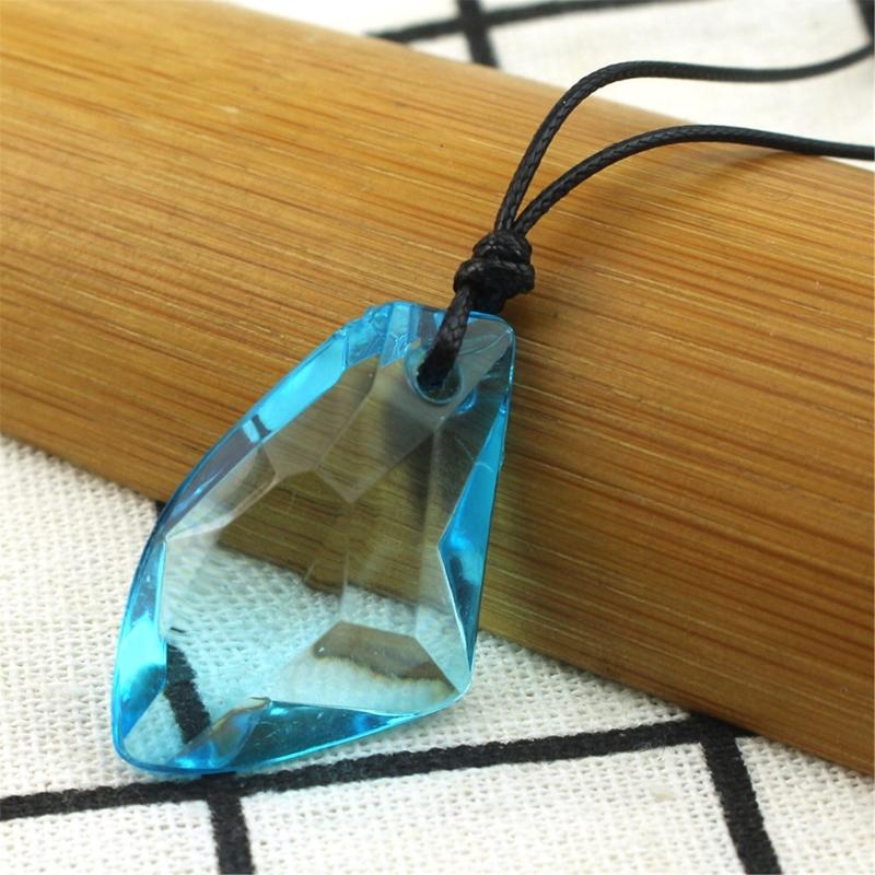 Plastic/Resin Crystal Drop Necklace User Friendly Design Pendant Neck Chain Jewellery For Individuals Daily Wear
