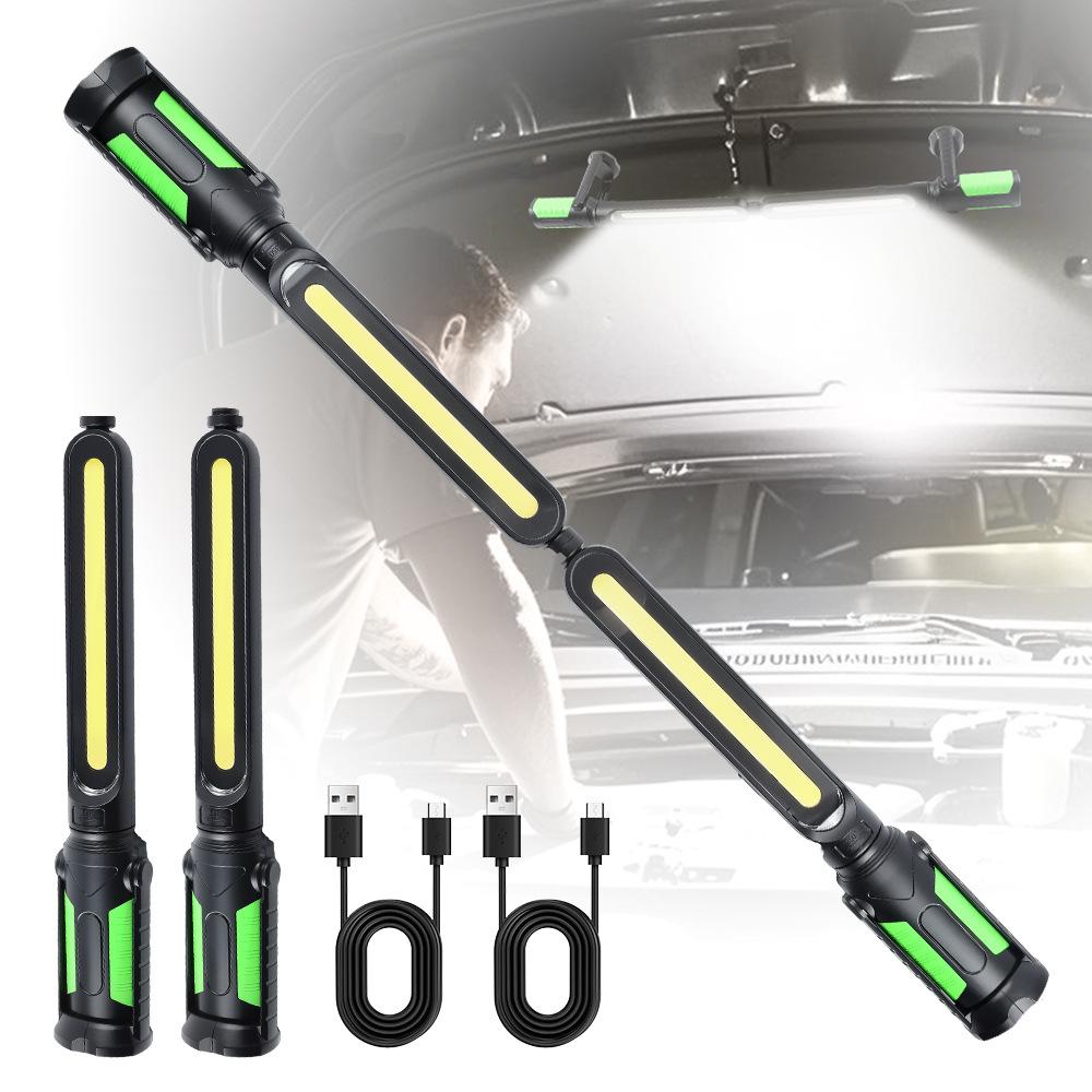 Rechargeable Work Light High Lumen 4400mAh Rechargeable Magnetic Work Light with Hooks for Car Repairing Inspection Workshop