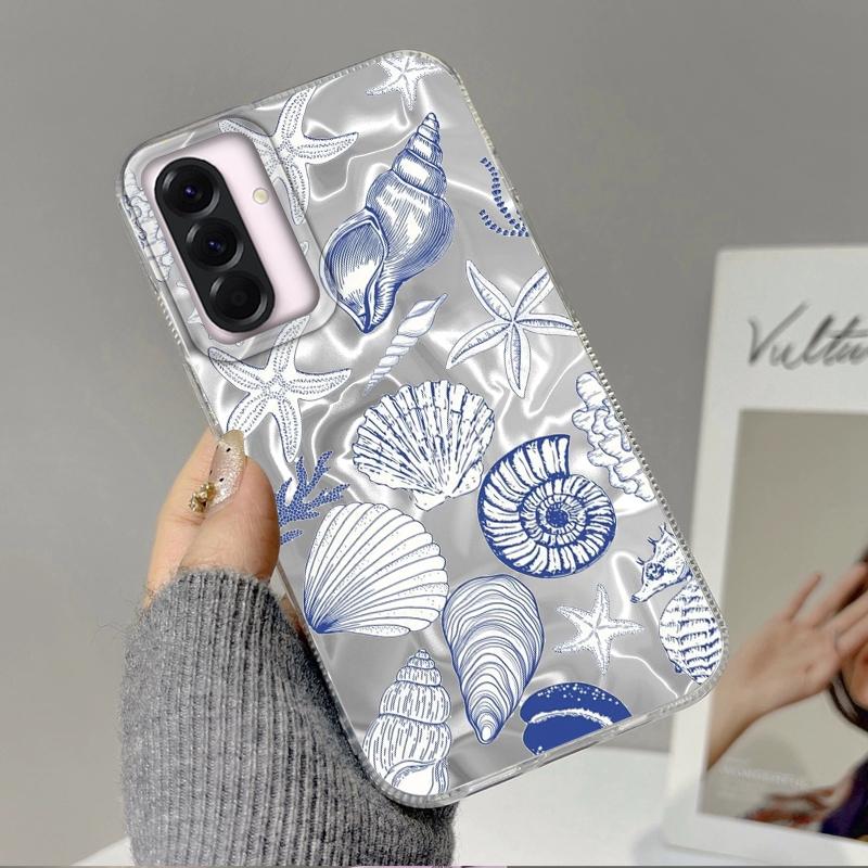 Summer Seashell Starfish Girls Case For Samsung Galaxy A56 A16 A26 A36 A06 A55 A35 A25 A15 A12 A32 A54 S24 S25 S22 S23 FE Cover