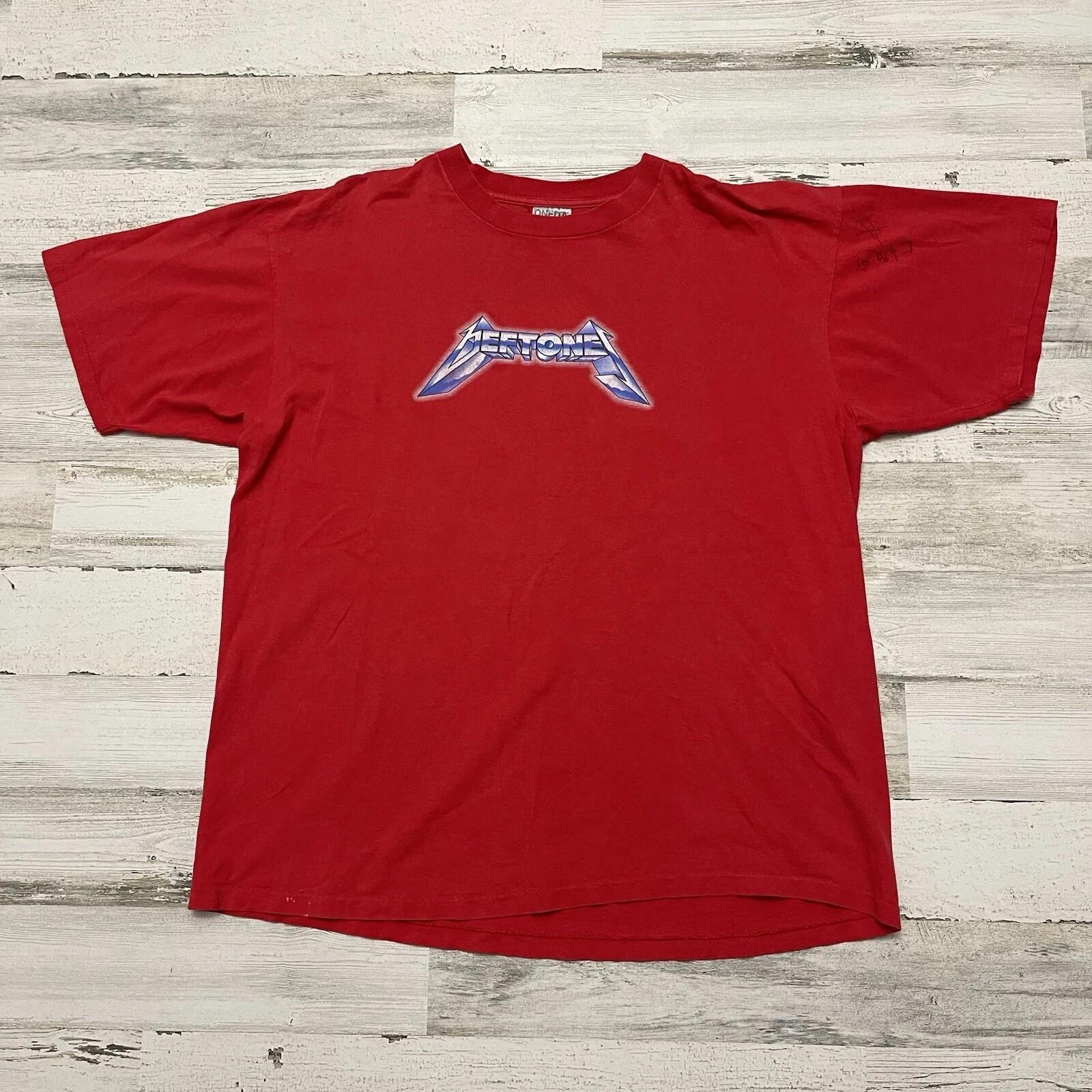 

Rare Vintage Deftones 1996 Deftallica Warped Tour Rock Band S-4XL Unisex T-Shirt M