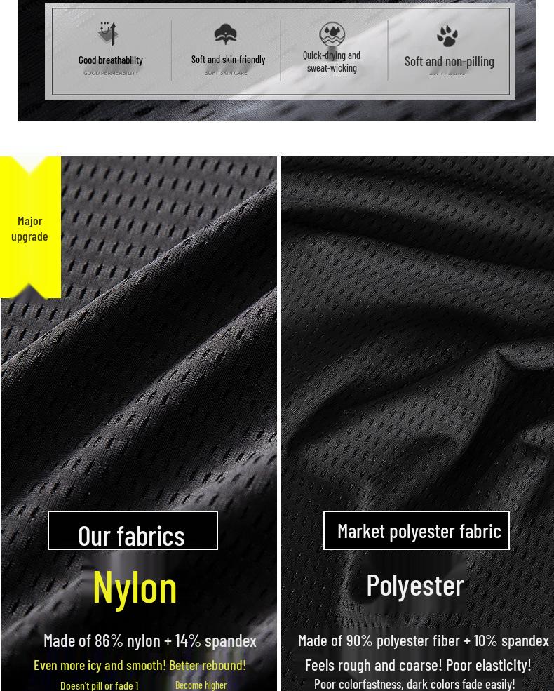 Men's Quick-Dry Ice Silk Mesh T-shirt - Breathable, Lightweight, Short Sleeve for Summer Sports