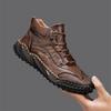 Outdoor Men'S Leather Casual High-Top Men'S Shoes Tooling Martin Boots