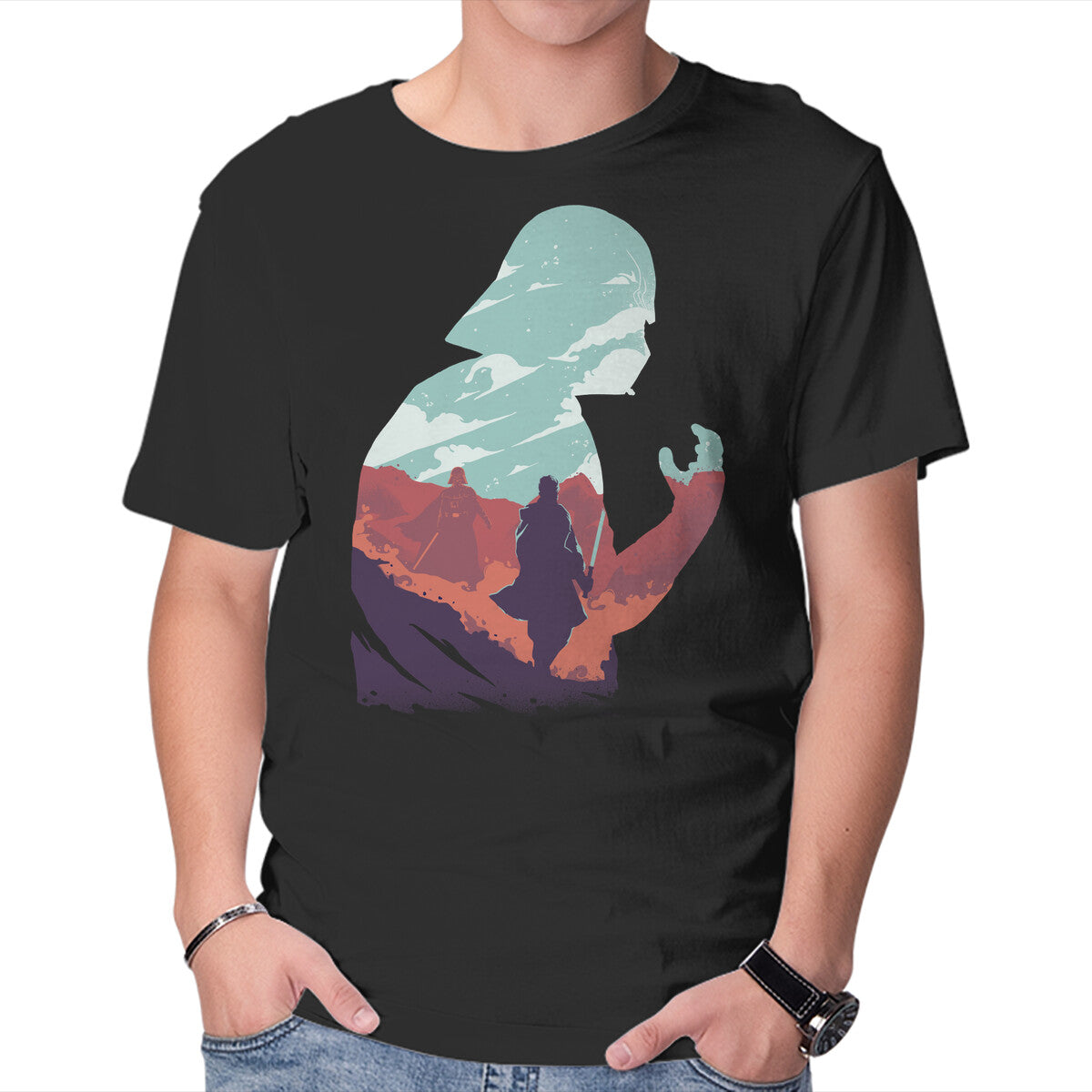 Unisex Crew Neck T-Shirt Master And Apprentice Graphic Short Sleeve Casual Tee XXXXL