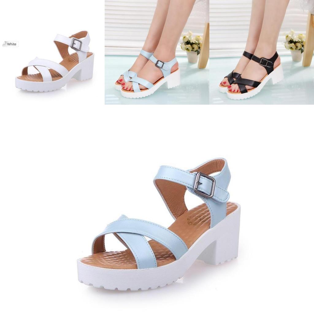 Elegant Women Platform Sandals With Open Toe For Casual Summer Wear In Weave Design