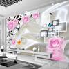 Fototapete für Schlafzimmer, Wohnzimmer, TV-Hintergrund, Wohnkultur, Rose, Blume, Wandbild, Tapete
