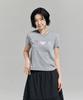 AWESOME STUDIO Kitsch Patchwork T-Shirt Melange Gray
