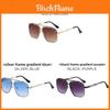 Classic Metal Square Sunglasses For Men And Women Uv400 Sun Protection Outdoor Sports And Travel