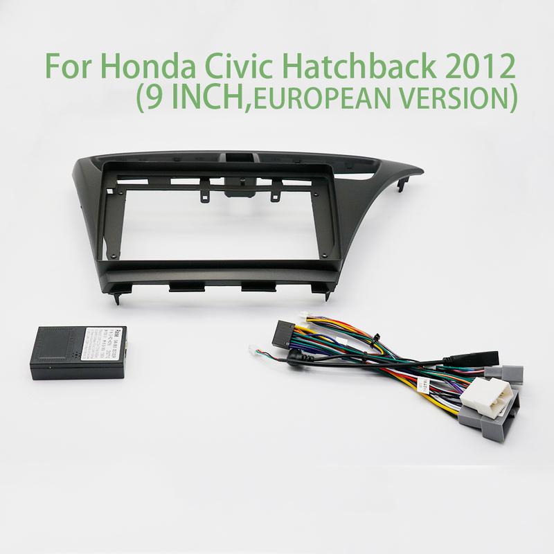 9 Zoll Für Honda Civic Hatchback 2012 Auto Radioblende Adapter Canbus Box Android Radio Armaturenbrett Einbau Panel Kit
