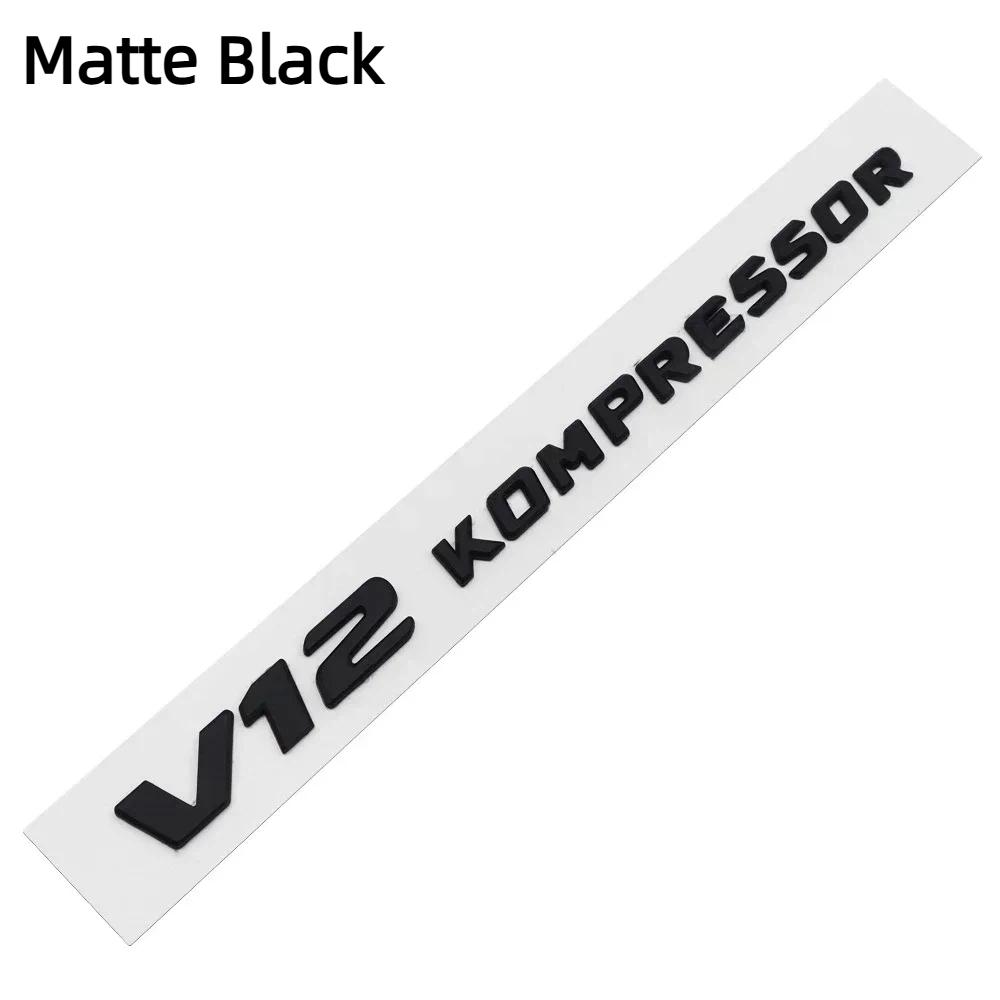 V6 V8 V12 KOMPRESSOR Car Emblem Rear Trunk Badge Sticker for M-ercedes B-enz W212 W213 W204 W205 W168 W176 CLK GLA G63 G500
