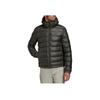 Casual Sports Warm Logo Hooded Cotton Jacket Men Jacket Dark-Earth-Brown GK0640