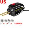 Plastic Welder 100W Heat Gun 200pcs Hot Staplers Plastic Welding Machine Bumper Soldering Iron Staples Car Repair Tools Kit