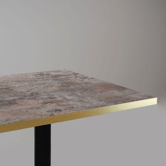 Table ronde Ø 70 cm - modèle Round cladeira chants laiton