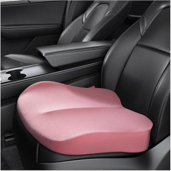Car Seat Cushion, Comfort Memory Foam Car Cushion, Non-Slip Auto Booster Seat Cushion For Improve Driving Vision, Suitable For Vehicles Trucks SUVs