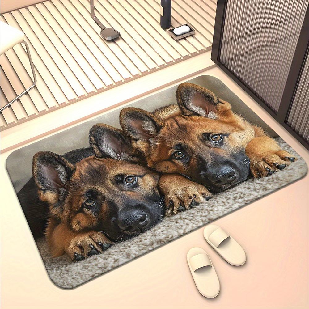 

1Pcs Anti Fatigue Kitchen Rugs Dog Print Waterproof Non-Slip Thick Cushioned Kitchen Mat Heavy Duty Comfort Standing Mat for Kitchen Bathroom 40*60cm