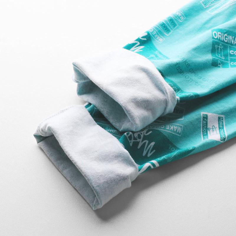 Men's Thermal Round Neck Cotton Sweater and Pants Set