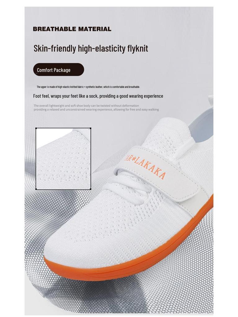 Comfortable Unisex Wide Toe Sports Shoes – Breathable Soft Sole Flyknit for Fitness & Barefoot Feel