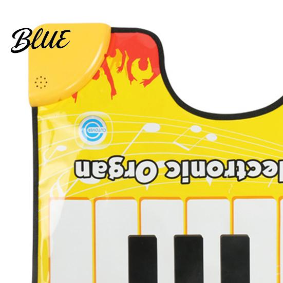 Toilet Piano Mat with Anti-Slip Backing Waterproof Auto-Off Electronic Keyboard Mat Toe Tapping Floor Musical for Bathroom