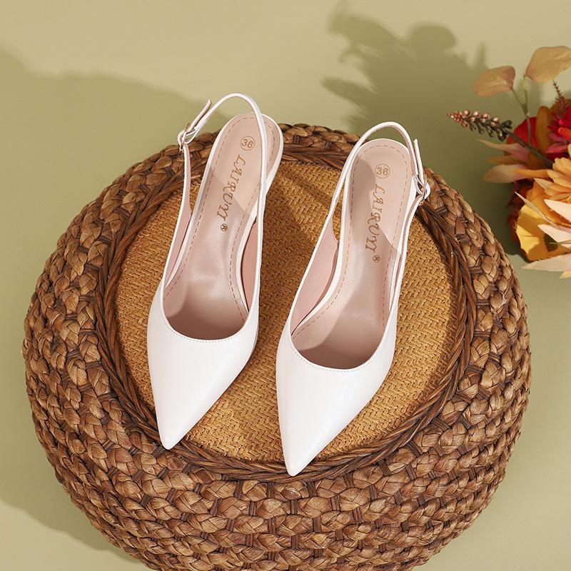 size professional style work shoes casual high heels stiletto rear empty sandals pointed light mouth single shoes
