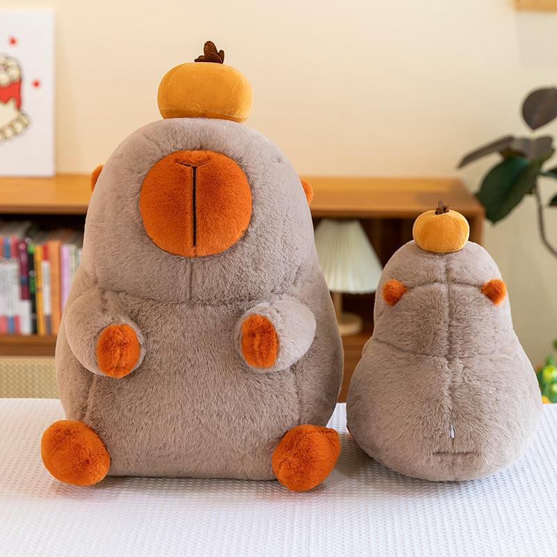 Peluche Capibara Simulazione Cartone Animato 90Cm Kawaii Animale Cachi Morbido Bambola Imbottita Per Stanza Bambine Decorazione Grande Dimensioni Regalo di Compleanno