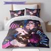 Jinx Pattern Bedding,Quilt Set Quilt Cover Pillowcase Home Birthday Gift (1 * Duvet Cover + 2 * Pillowcase, Without Core)