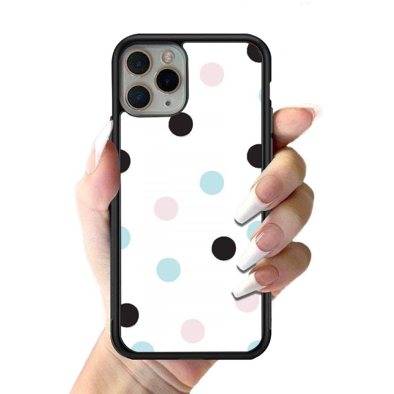 

Цветной чехол для телефона в горошек, силиконовый чехол из ПК + ТПУ для iPhone 11 12 13 Pro Max 8 7 6 Plus X SE XR Hard Fundas iphone 14promax
