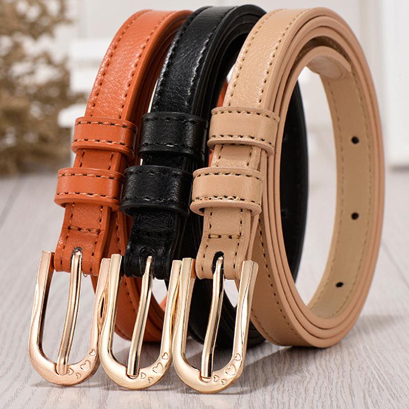 1Pc 105Cm 7 Candy Colors Womens Pu Leather Belt Skinny Thin Dress Belt Waist Belt Waistband Skirt Jeans Waist Accessories
